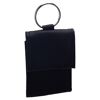 Schwarze Mini-Brieftasche mit Schlüsselring