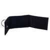 Offene schwarze Mini-Brieftasche mit Ring