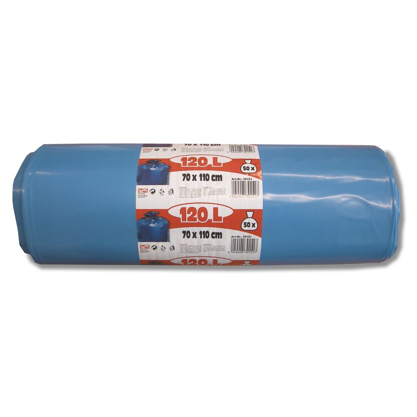 Rolle mit 50 blauen Müllsäcken, 120 l