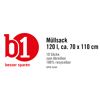 Müllsack 120l, 10 Säcke zum Abreißen, 100% recycelbar