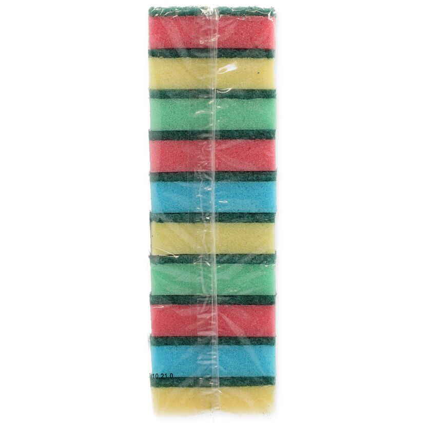 Bunte Topfreiniger im Zehnerpack