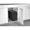 Einbau-Abfalleimer 'Multi-Box Duo L TB' 2 x 14 l grau