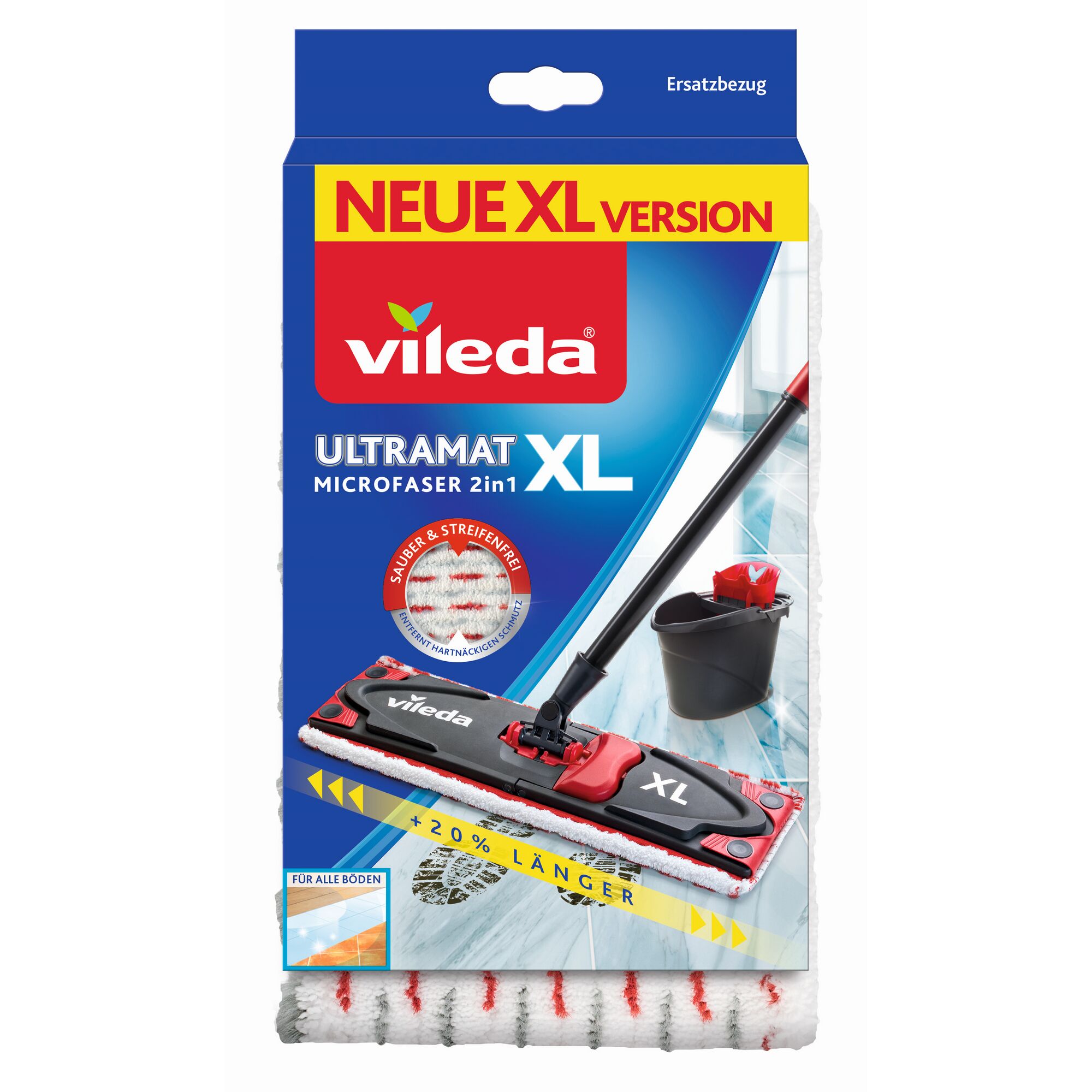 Vileda Ultramat XL Mikrofaser Wischmopp mit Eimer