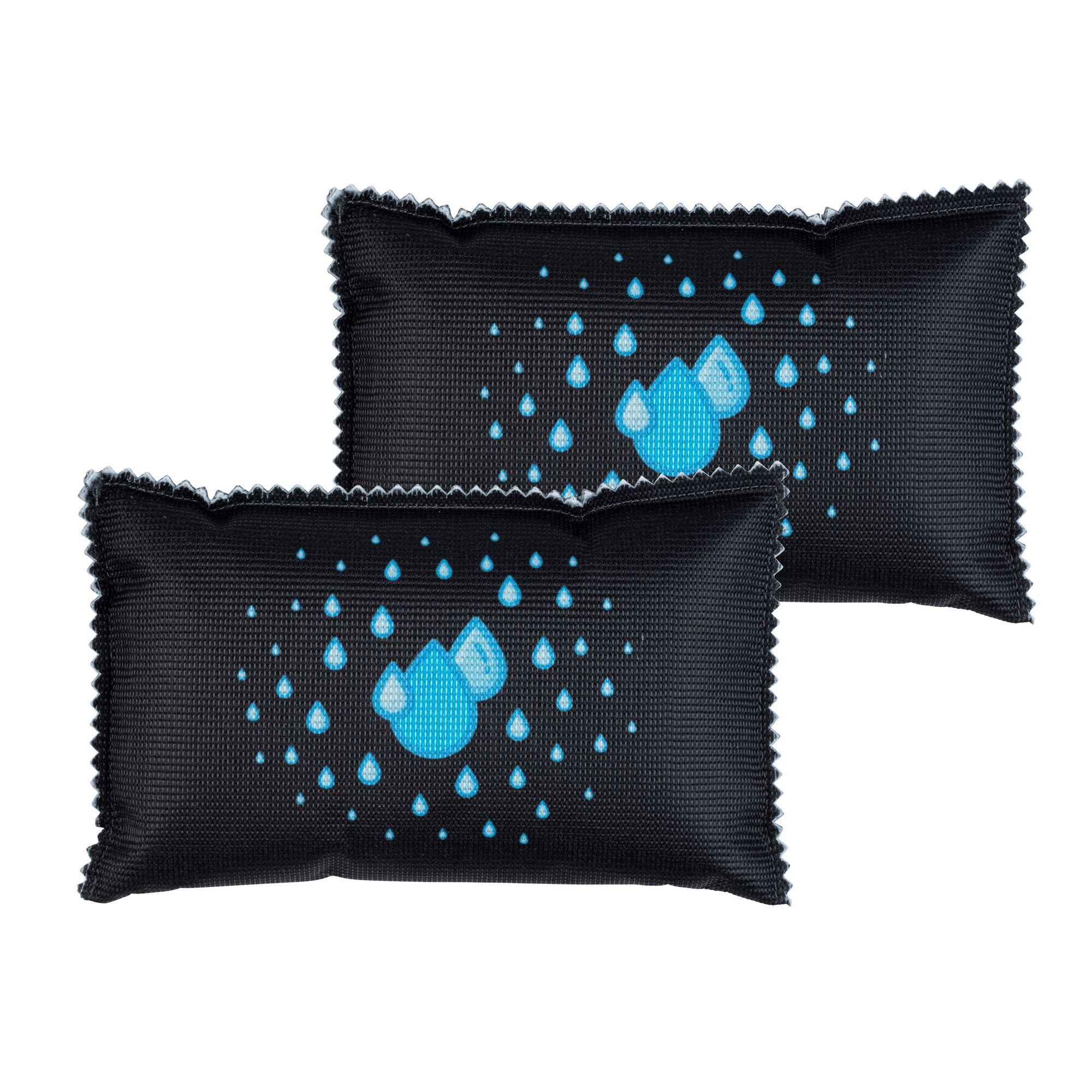 Zwei schwarze Auto-Entfeuchter, 2x400g.