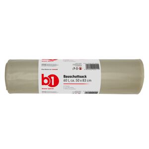 Bauschuttsack 60 l beige 50 x 83 cm, 5 Stück