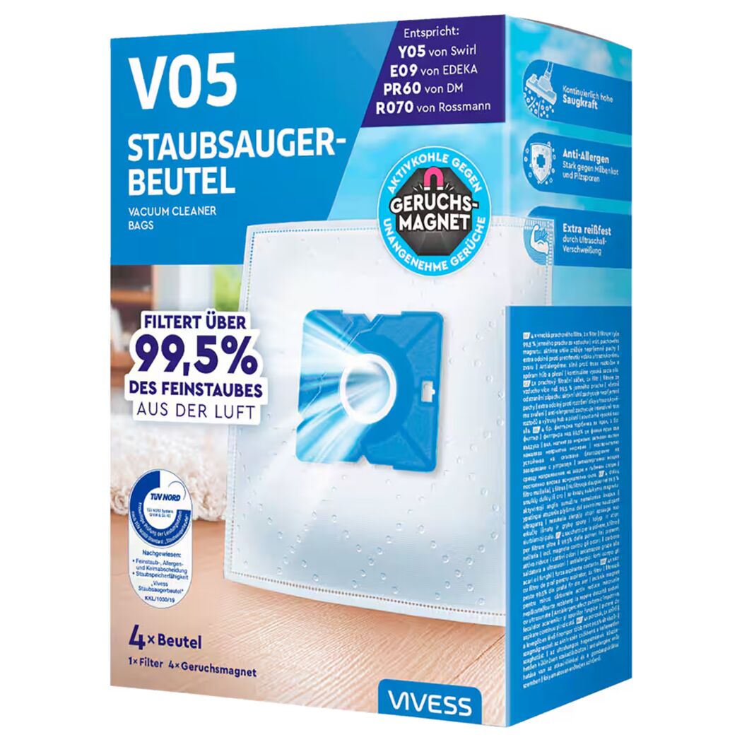 Staubsaugerbeutel 'V05' 4 Stück