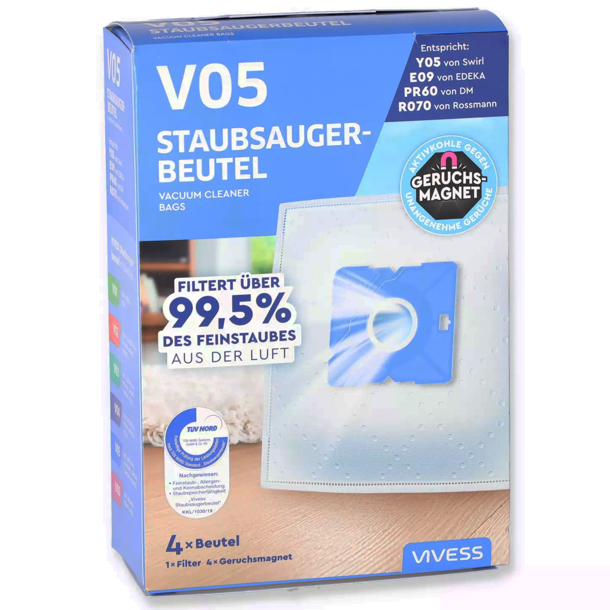 Staubsaugerbeutel 'V05' 4 Stück