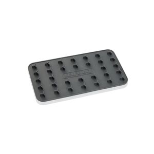 Mobile Bügeleisenablage schwarz Silikon 25,5 x 14 cm