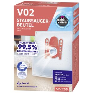 Staubsaugerbeutel 'V02' 4 Stück