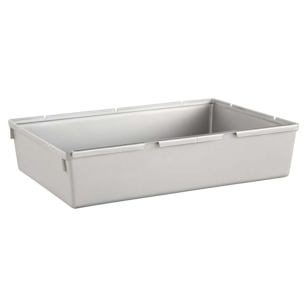 Schubladeneinsatz silbern 5 x 23 x 15 cm