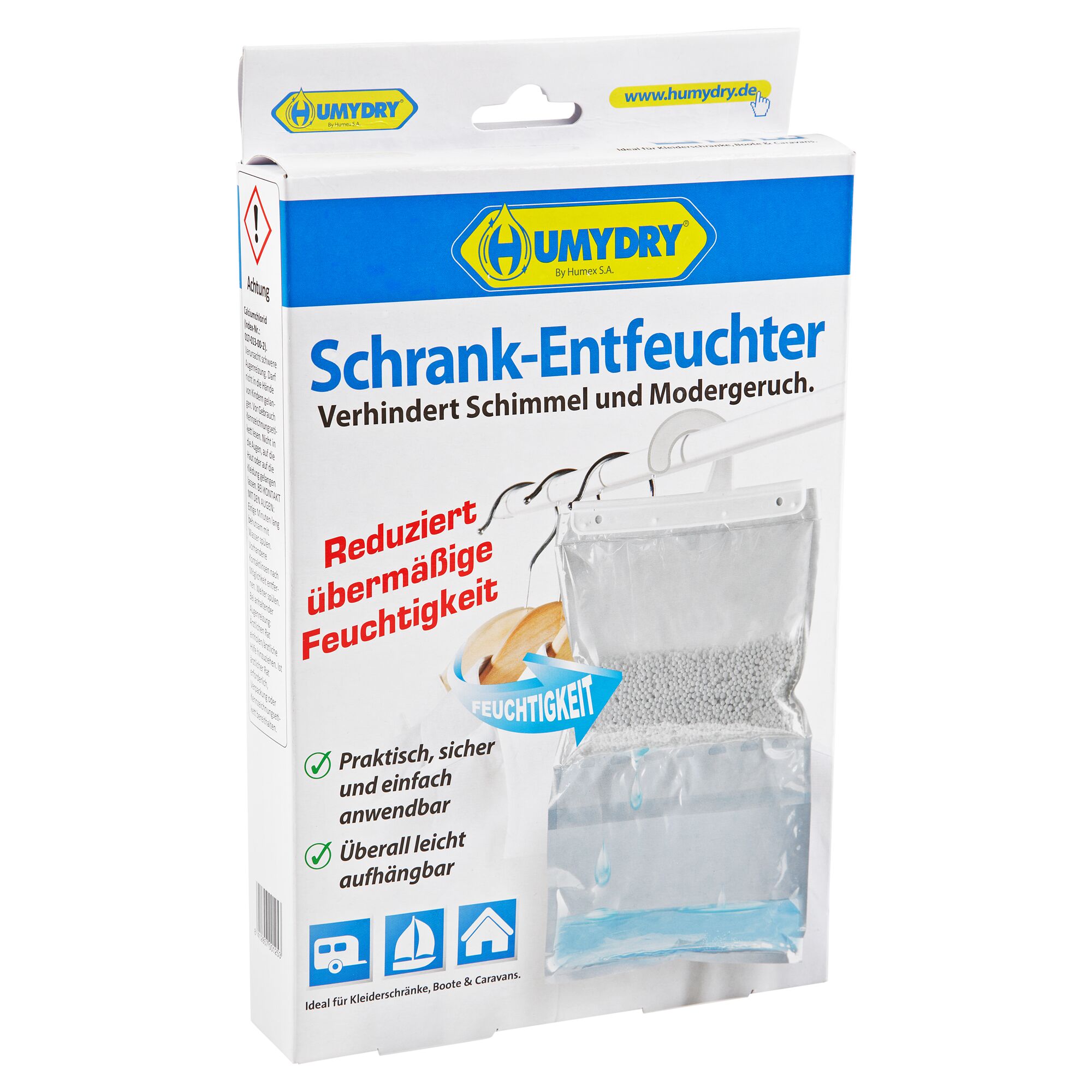 Humydry Schrank-Entfeuchter in Verpackung