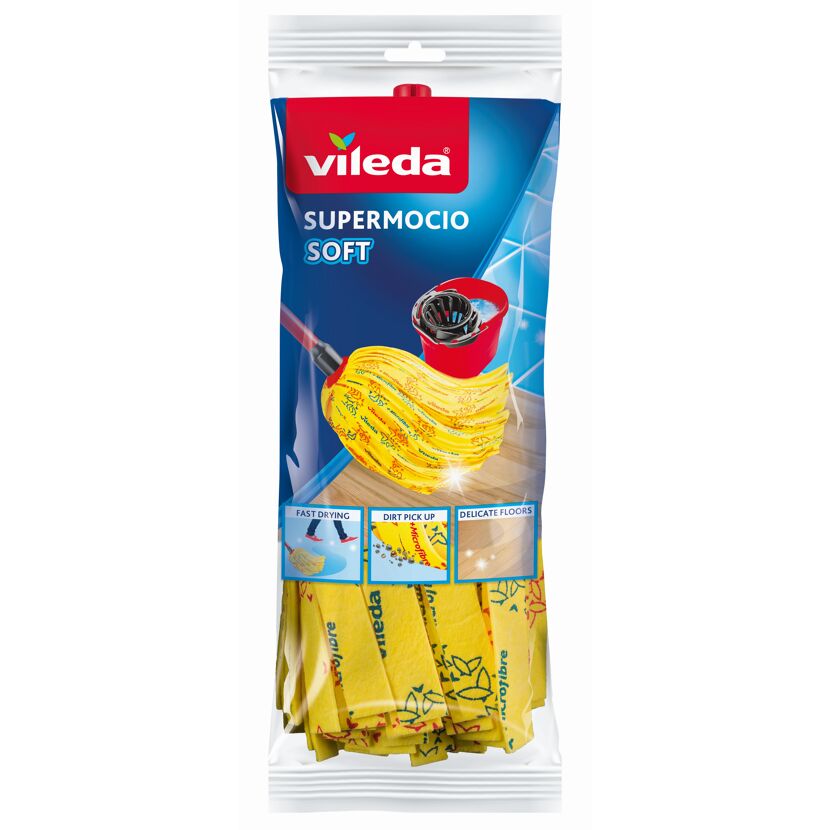 Vileda SuperMocio Soft Ersatzbezüge in Verpackung