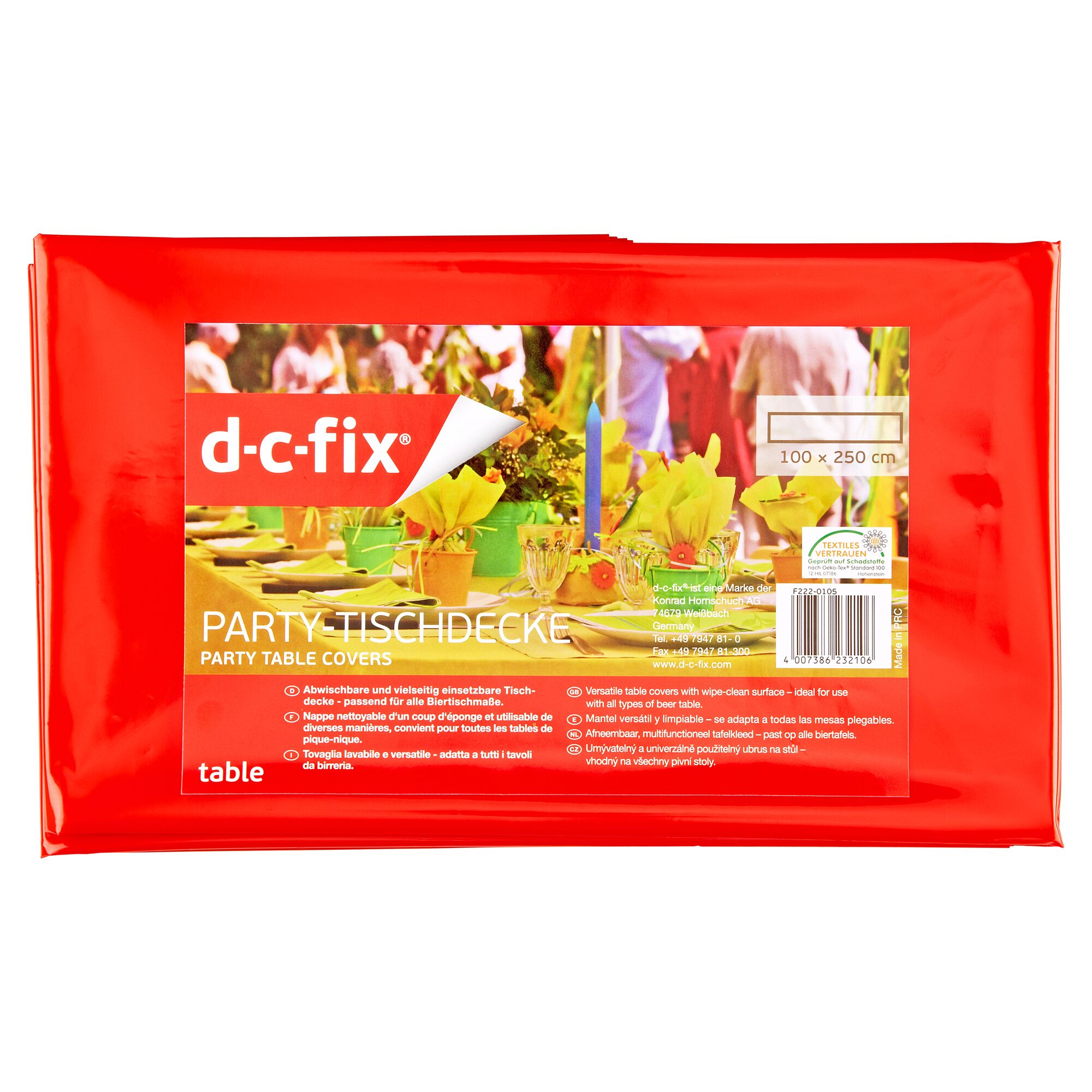 Rote d-c-fix Party-Tischdecke