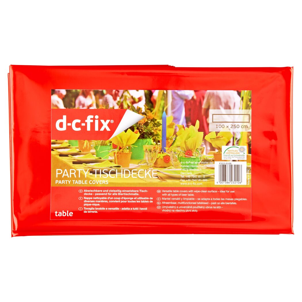 Rote d-c-fix Party-Tischdecke