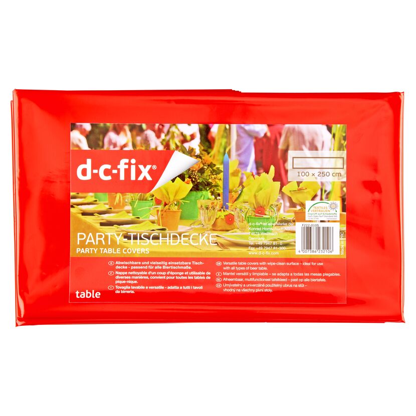 Rote d-c-fix Party-Tischdecke