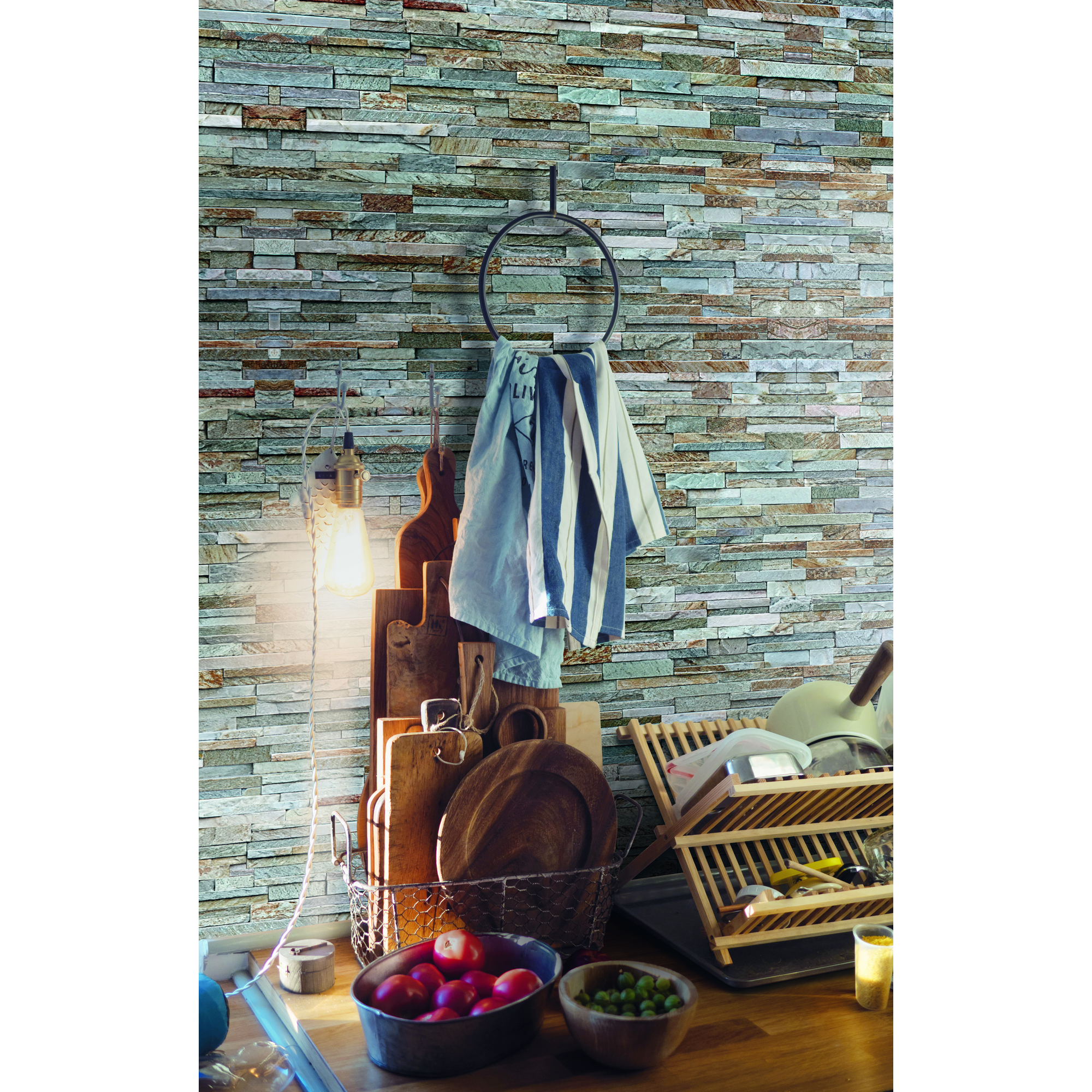 Wandbelag 'Ceramics Stone Wall' grau, Breite 67,5 cm + product picture