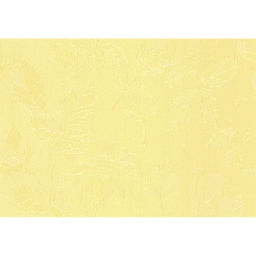 Hellgelbes Textil mit floralem Muster