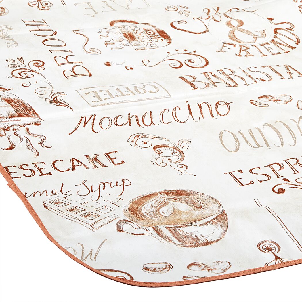 Tischdecke mit Kaffeemotiv