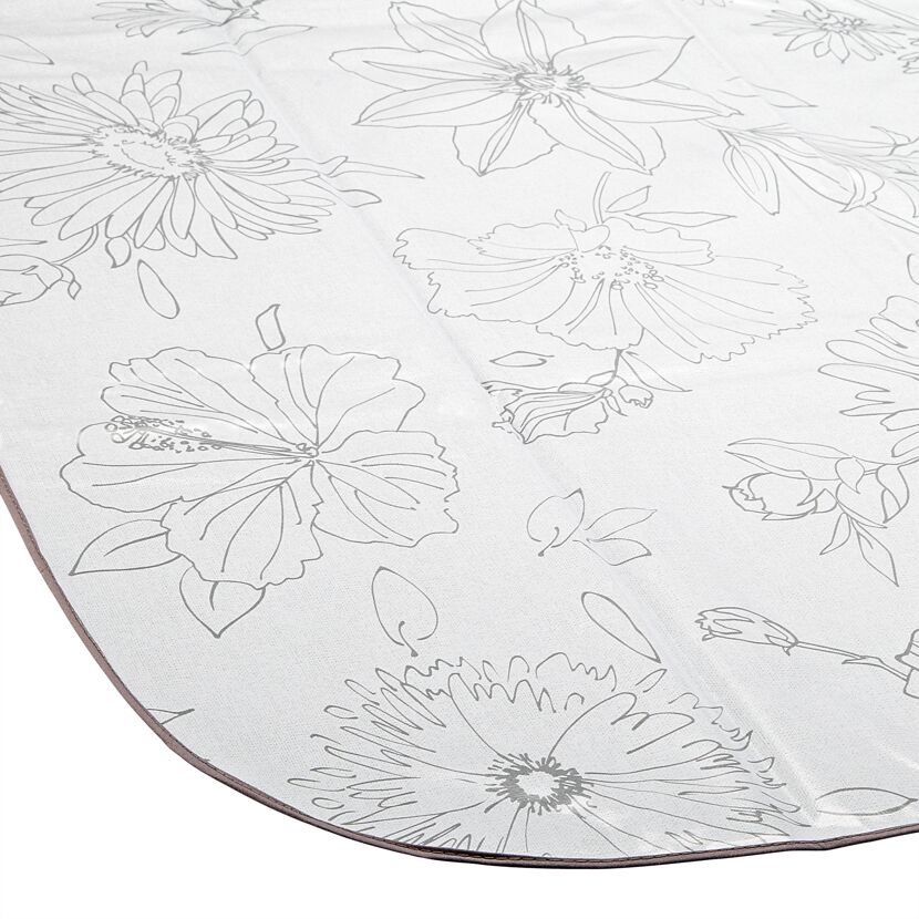 Tischdecke Manhattan Palmas mit grauem Blumenmuster