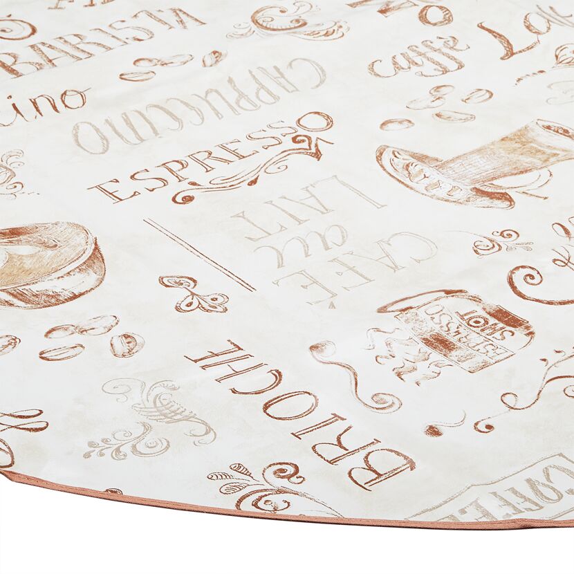 Tischdecke mit Kaffeemotiv