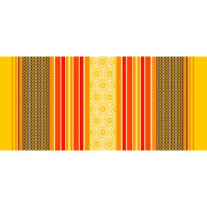 Wachstuch-Tischdecke 'Manhattan' amelle-gelb 140 cm
