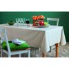 Tischdecke 'Nizza' collin-naturfarben 160 cm, runde Form