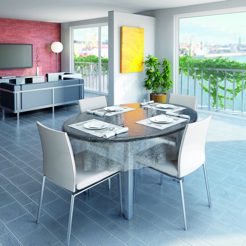 Glasklarfolie 'Paradiso' finn-transparent 140 cm