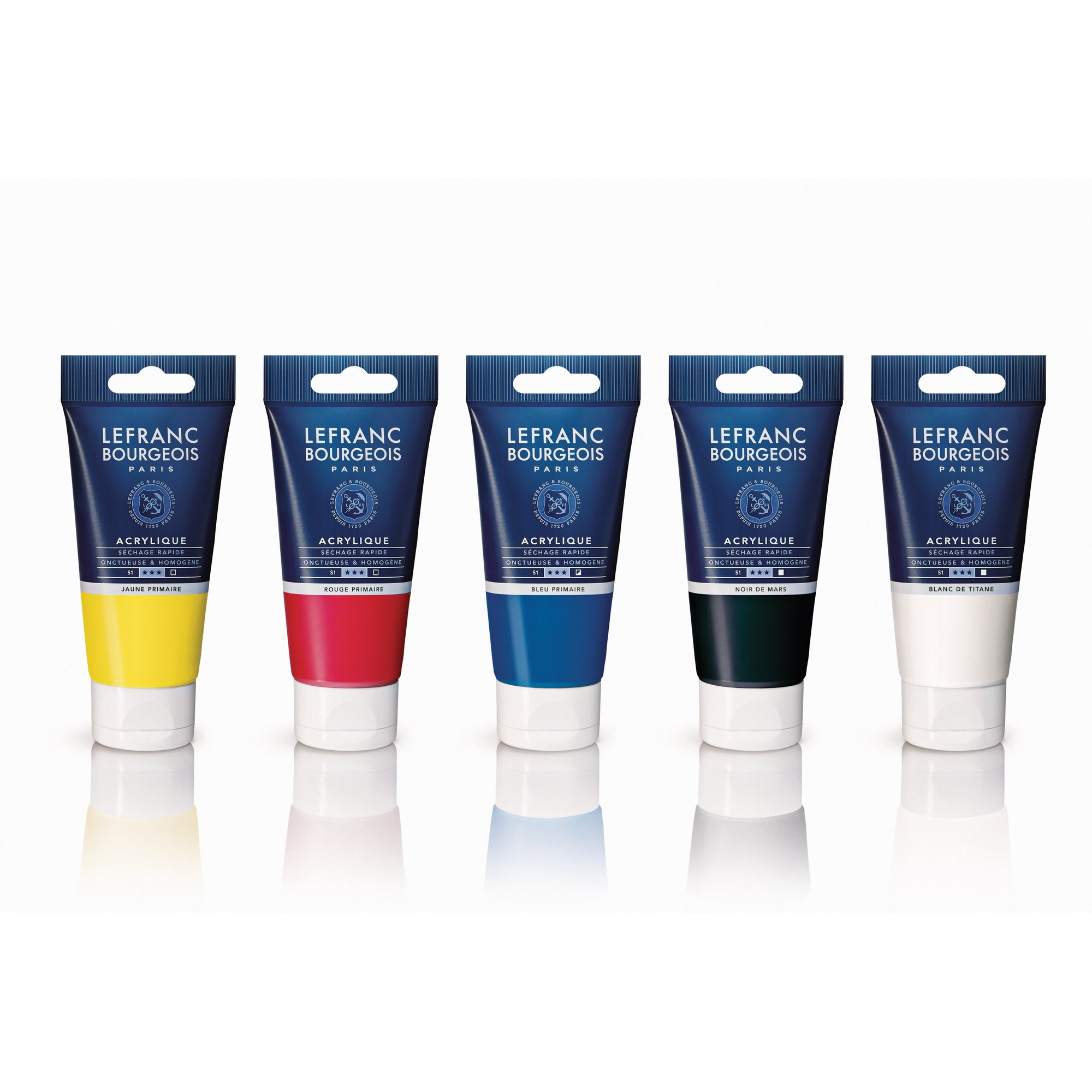 Acrylfarben-Set 'Fine' verschiedene Farben 80 ml, 5 Stück