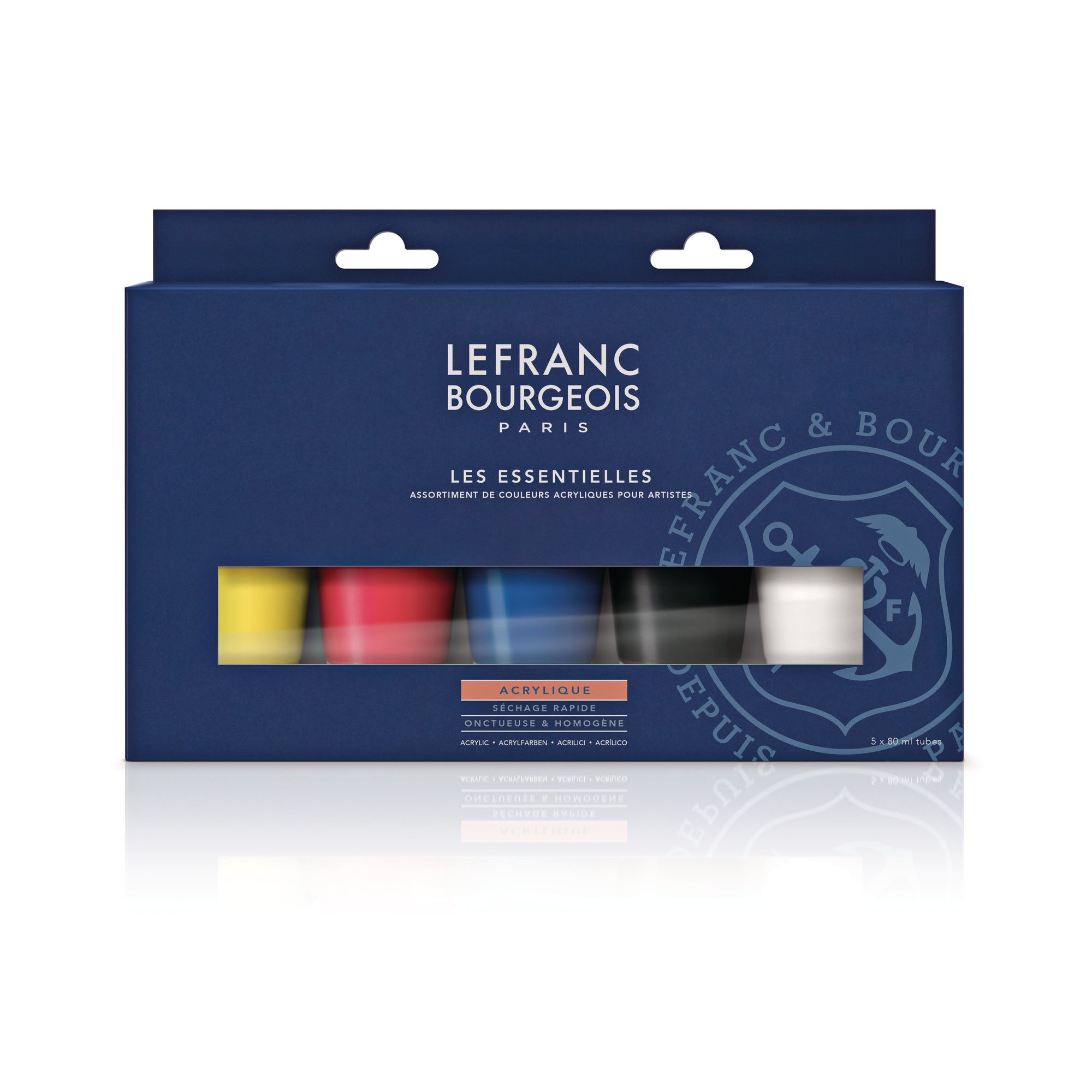 Acrylfarben-Set 'Fine' verschiedene Farben 80 ml, 5 Stück