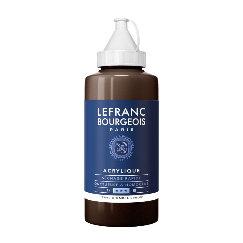 Acrylfarbe 'Fine' umbra gebrannt 750 ml