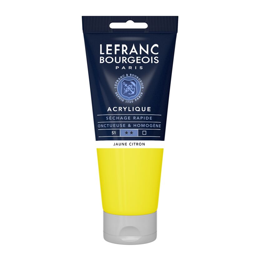 Acrylfarbe 'Fine' zitronengelb 200 ml