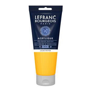 Acrylfarbe 'Fine' mittelgelb 200 ml