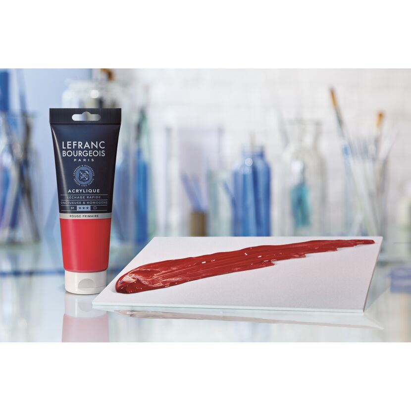 Acrylfarbe 'Fine' primärrot 200 ml