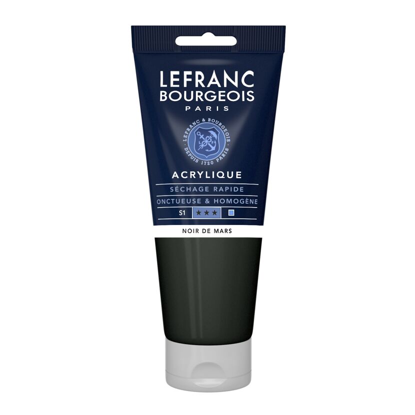 Acrylfarbe 'Fine' marsschwarz 200 ml