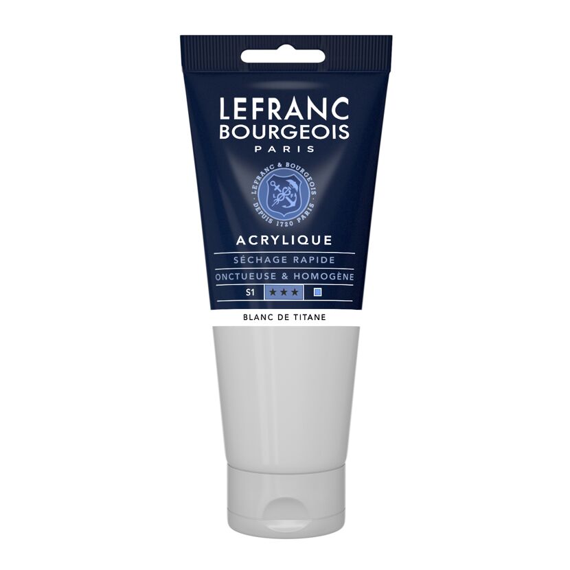 Acrylfarbe 'Fine' titanweiß 200 ml