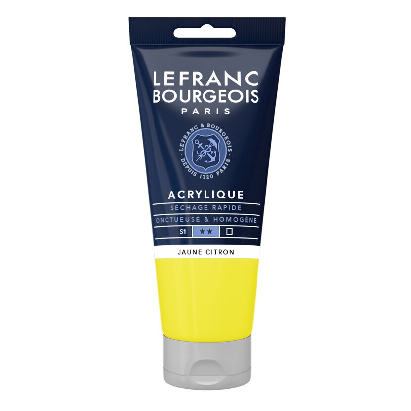 Acrylfarbe 'Fine' zitronengelb 80 ml