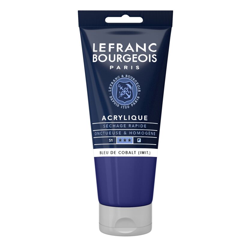 Acrylfarbe 'Fine' kobaltblau farbton 80 ml