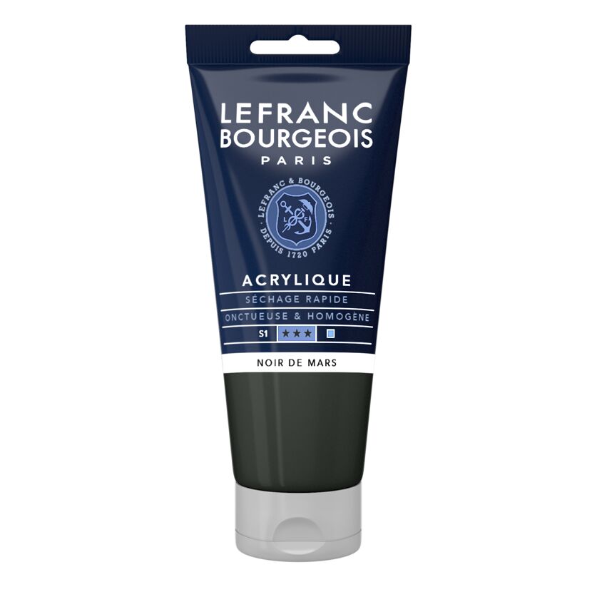 Acrylfarbe 'Fine' marsschwarz 80 ml