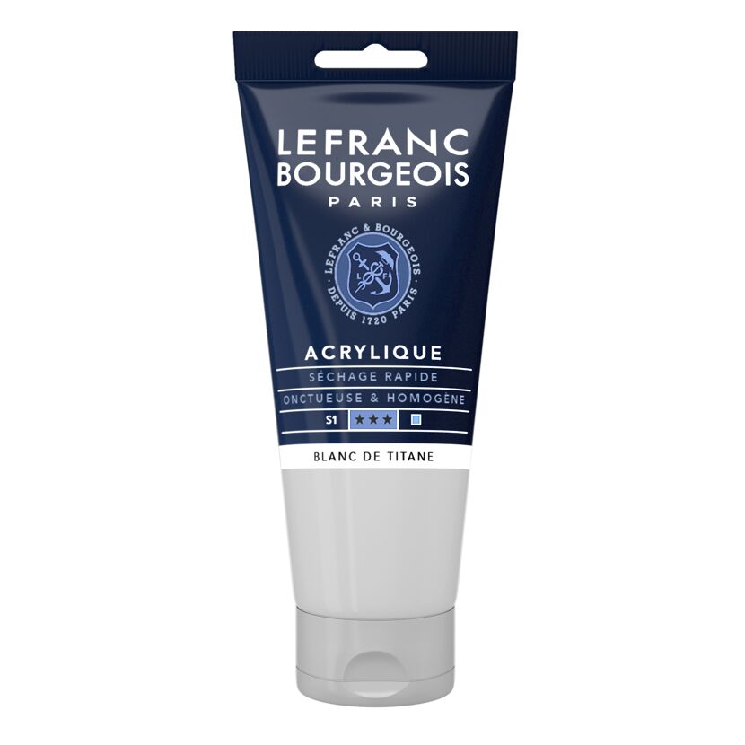 Acrylfarbe 'Fine' titanweiß 80 ml