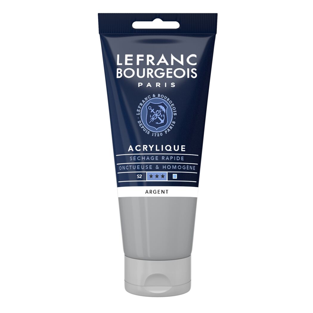 Acrylfarbe 'Fine' silber 80 ml
