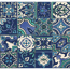 Verkleinertes Bild von Wandbelag 'Ceramics Riasan' 0,675 x 20 m blau