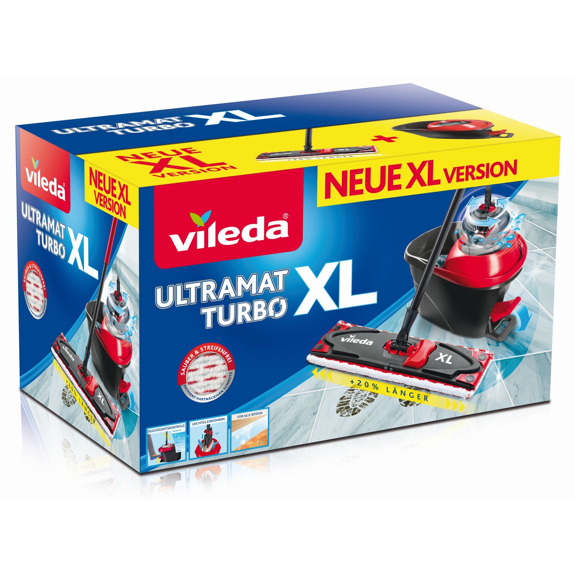 Vileda Ultramat Turbo XL Wischmopp mit Eimer
