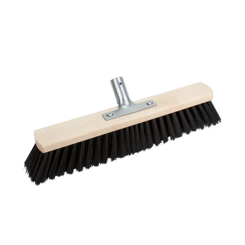 Saalbesen mit Metallstielhalter Kunststoff PET 40 cm schwarz