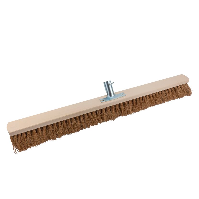 Saalbesen mit Metallstielhalter Kokos 80 cm