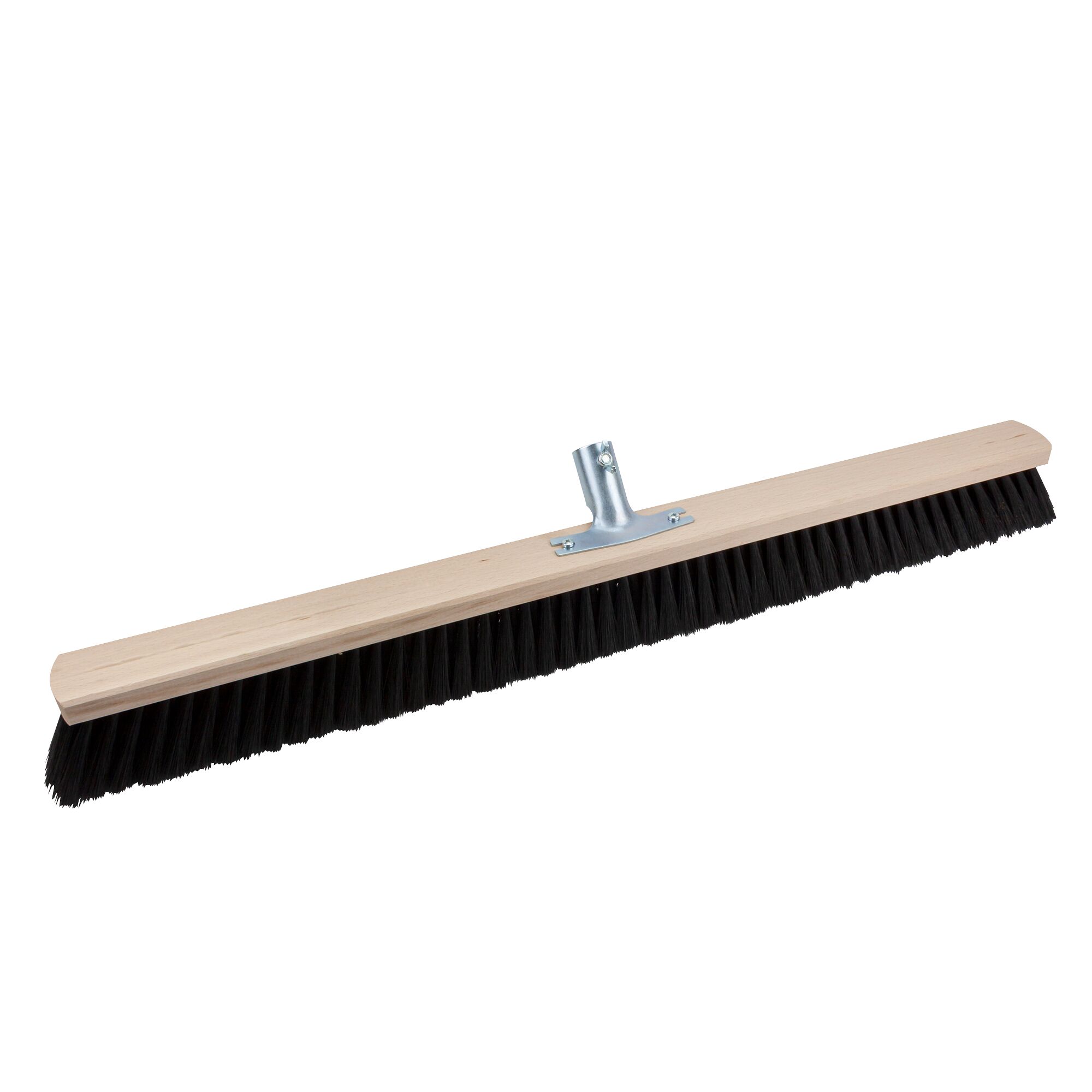 Kunststoffbesen mit Holzstiel