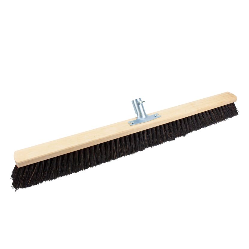 Saalbesen mit Metallstielhalter Arenga 80 cm schwarz