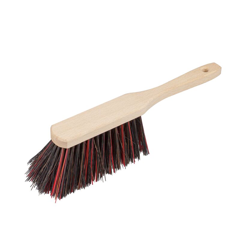 Handfeger Holz Arenga Elaston 28 cm rot schwarz