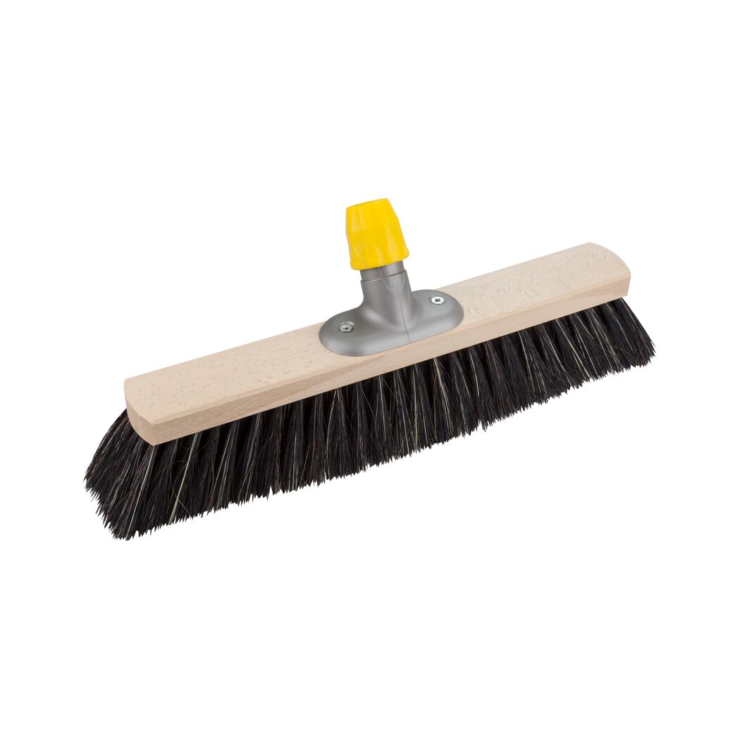 Saalbesen mit Kunststoffstielhalter Haarmischung 40 cm schwarz