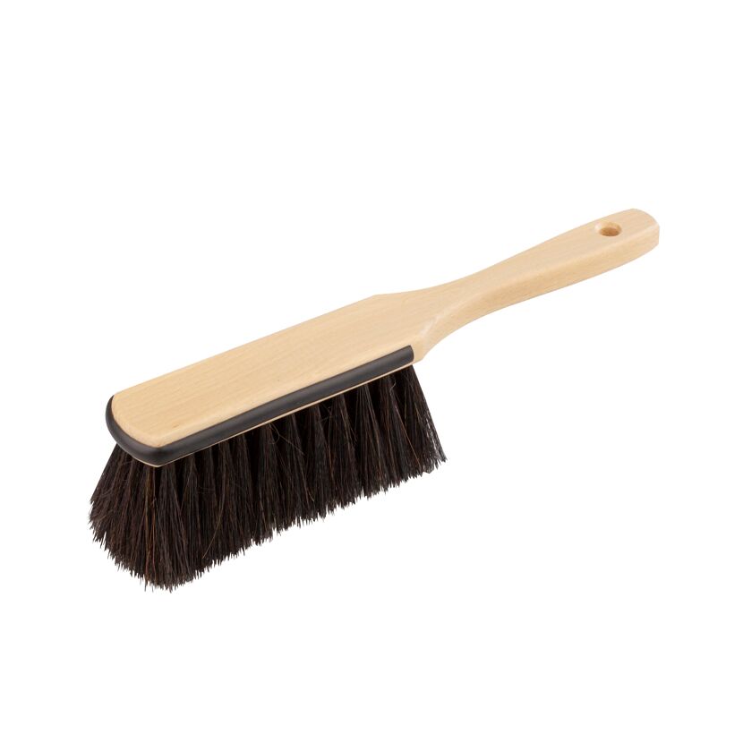 Handfeger mit Kantenschutz Naturhaar schwarz
