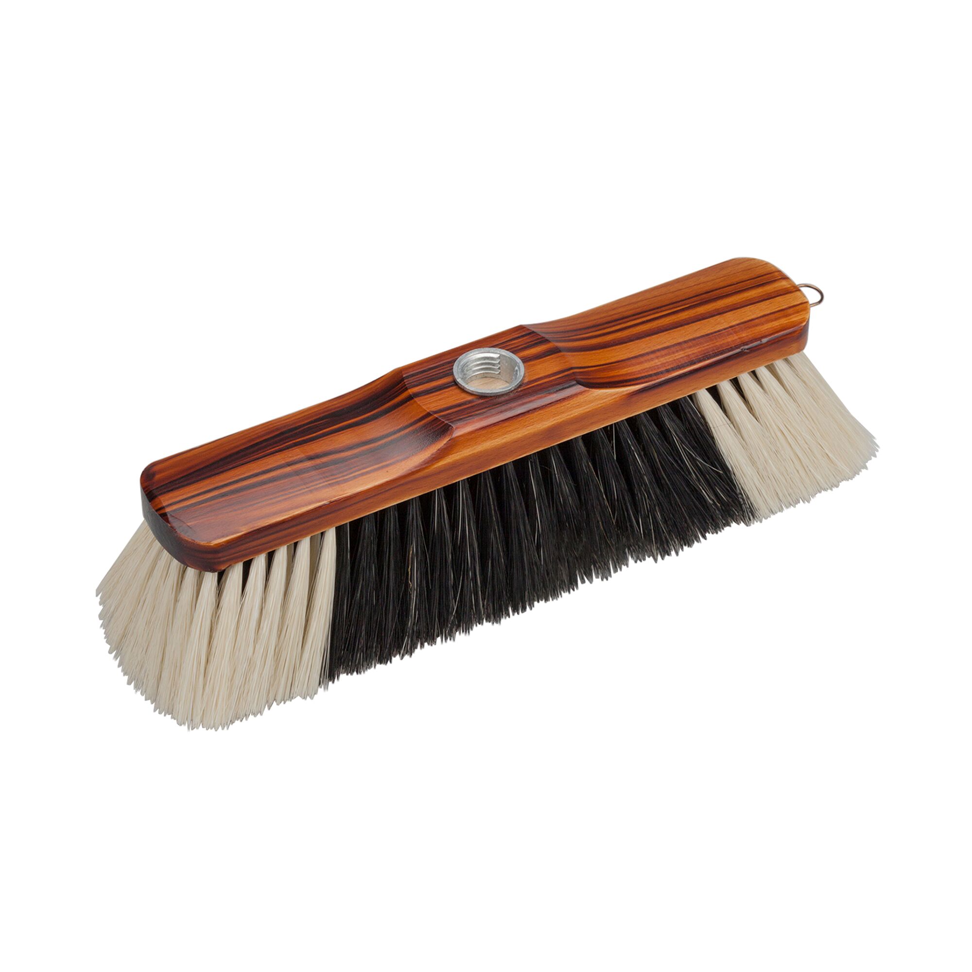 Stubenbesen mit Holzstiel und Borsten